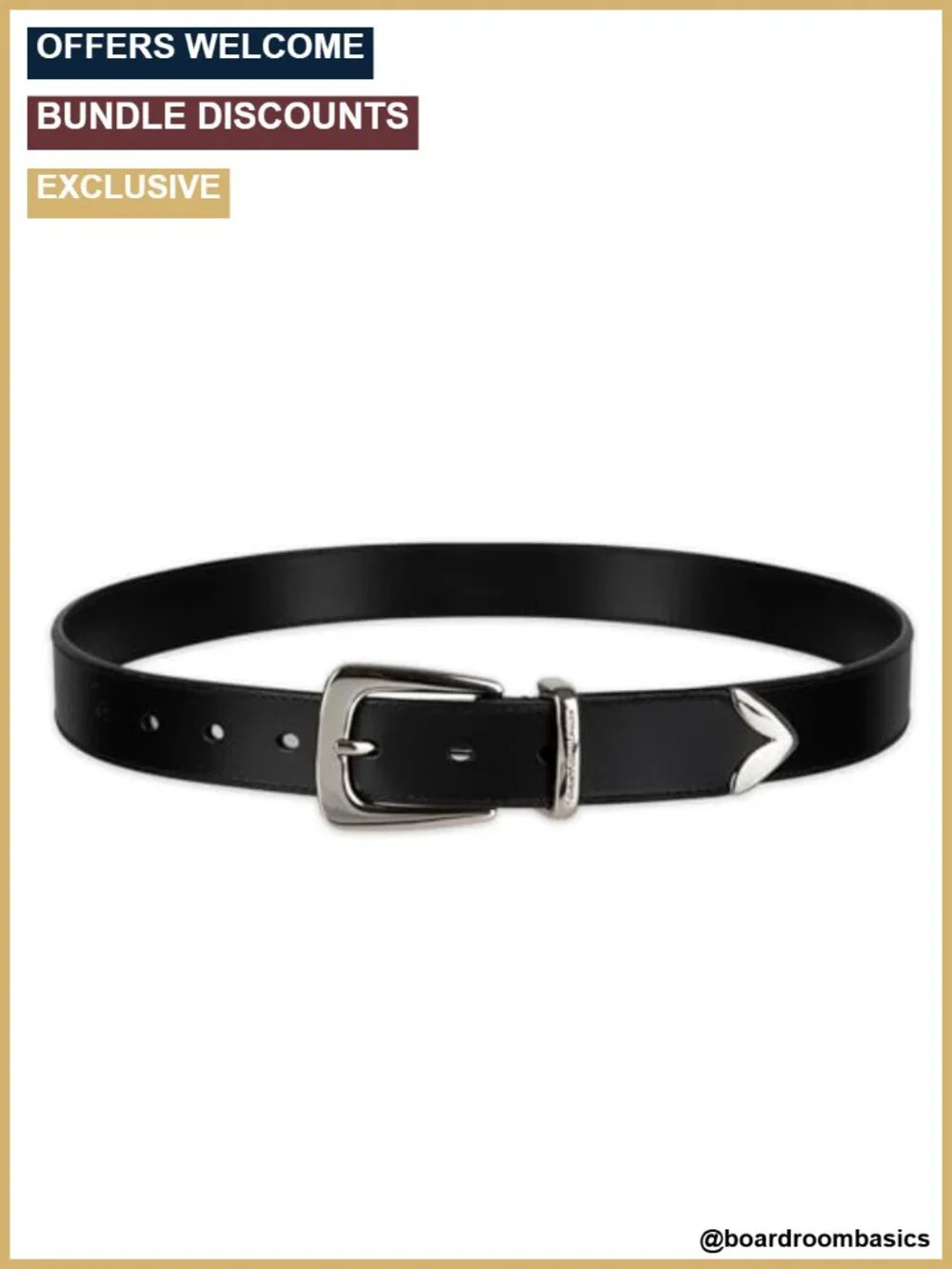 100% Leather Fashion Belt for Jeans, Trousers, Dresses